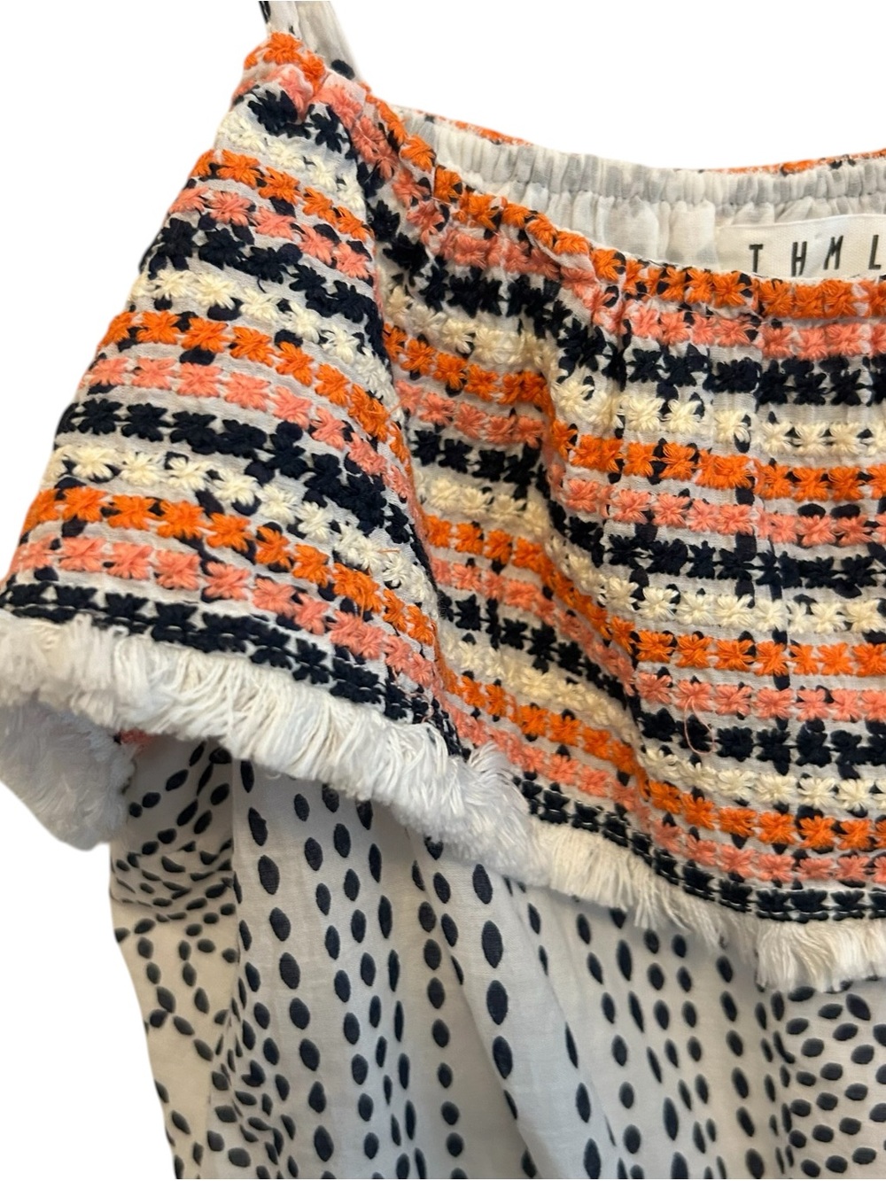 THML Maxi Tiered Boho Dress Size XL - Picture 4 of 9